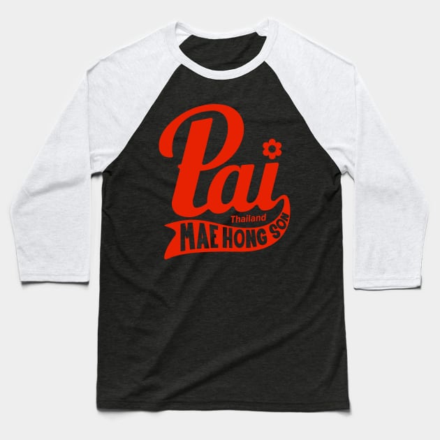 Embrace Pai's Bohemian Charm with Our Unique Shirt Design Baseball T-Shirt by Boogosh